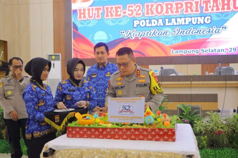 Polda Lampung Gelar Syukuran HUT KORPRI Ke – 52